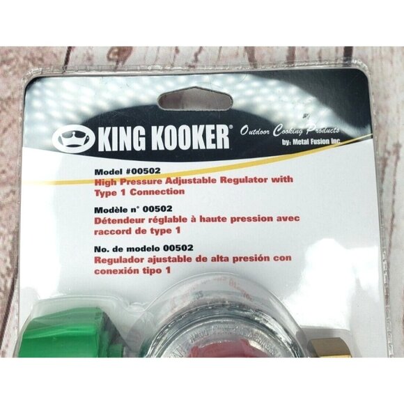 King Kooker Model #00502 High Pressure Adjustable Regulator Type 1 Connection - Picture 6 of 11
